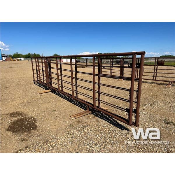 (2) FREESTANDING 6X24 FT LIVESTOCK PANEL & GATE