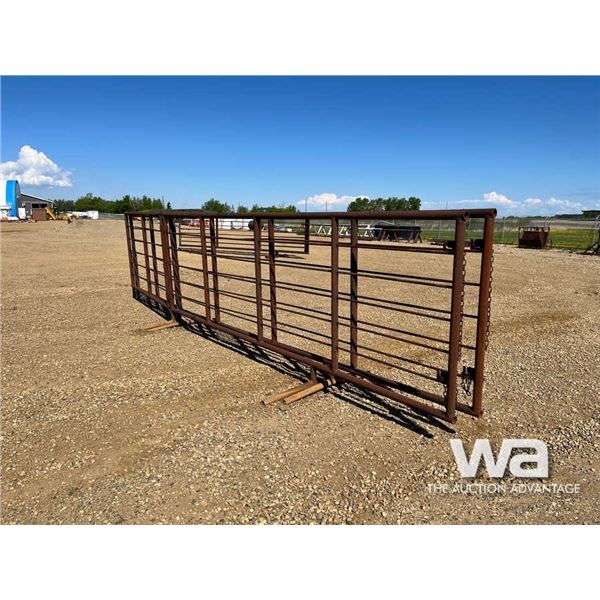 (2) FREESTANDING 6X24 FT LIVESTOCK PANEL & GATE