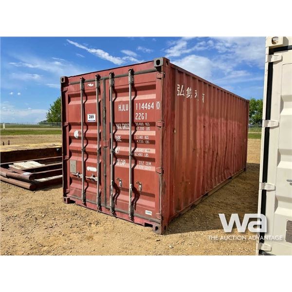 2012 CIMC 8X20 FT. SHIPPING CONTAINER
