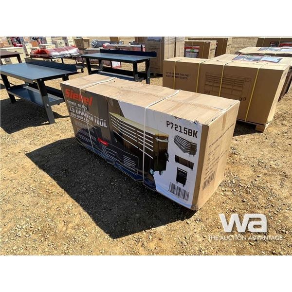 (UNUSED) SIEBEL 15 DRAWER BLACK TOOL BENCH