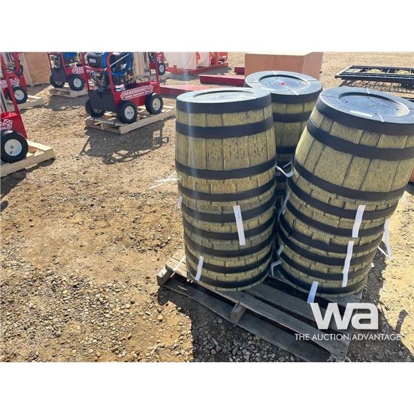 (7) 20 IN. WHISKEY BARREL PLANTER