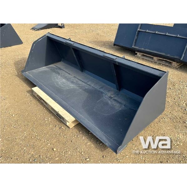 (UNUSED) 98" SKID STEER SNOW BUCKET