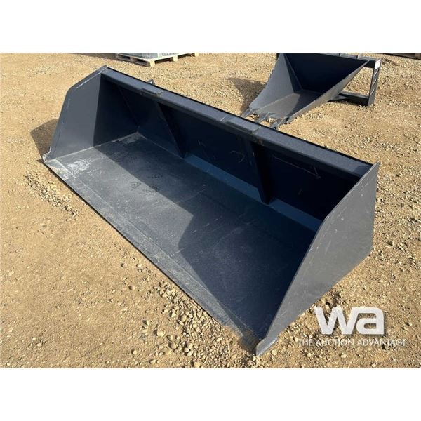 (UNUSED) 98" SKID STEER SNOW BUCKET