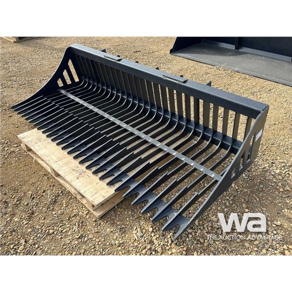 (UNUSED) 84" SKID STEER ROCK BUCKET