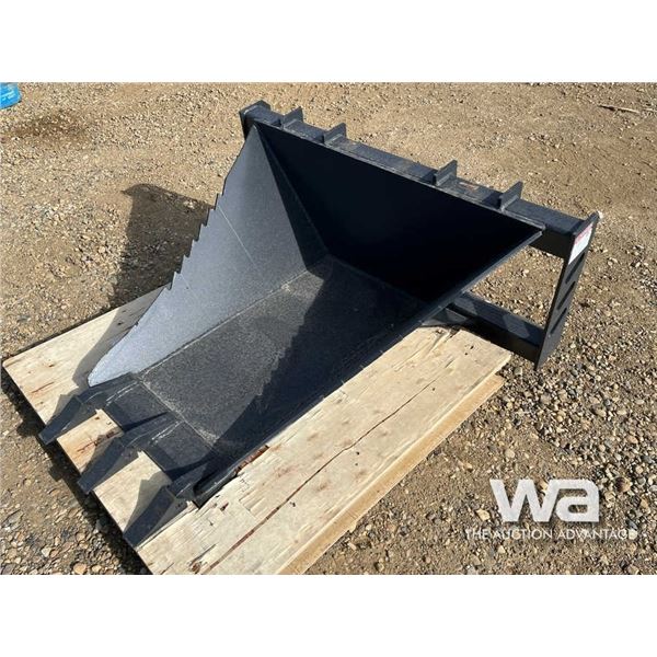 (UNUSED) 18" X 3 FT. SKID STEER V BUCKET