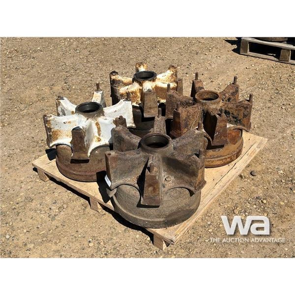 (4) DAYTON 6 SPOKE 24.5 TRAILER HUBS & DRUMS