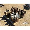 Image 2 : (4) DAYTON 6 SPOKE 24.5 TRAILER HUBS & DRUMS