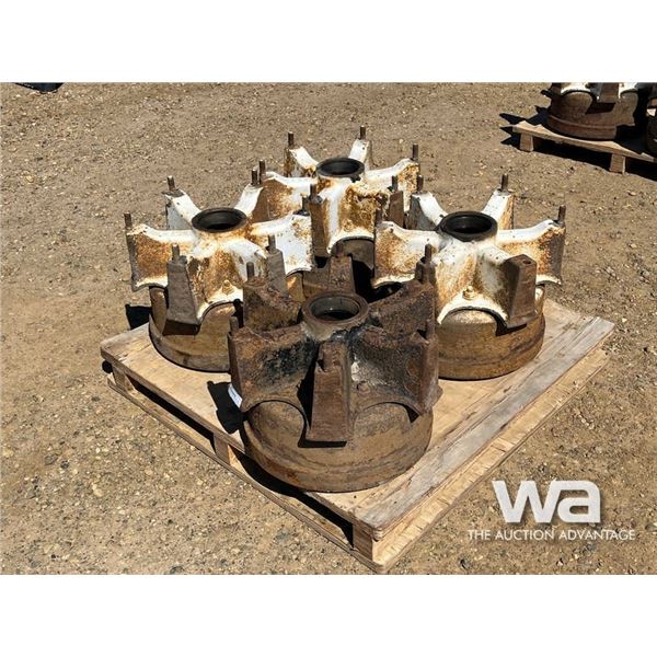 (4) DAYTON 6 SPOKE 24.5 TRAILER HUBS & DRUMS