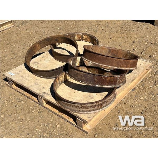 (5) DAYTON 24.5 TRAILER RIM SPACERS