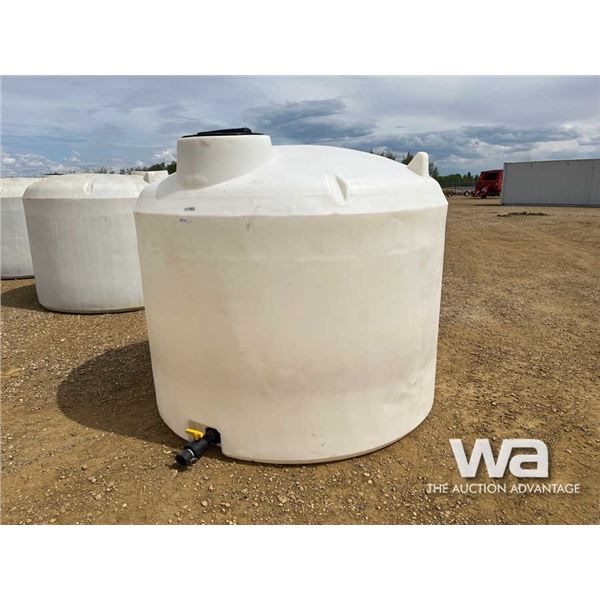 1,250 GAL. POLY WATER TANK