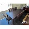 Image 1 : (UNUSED) SOLID WOOD DINING TABLE W / 8 CHAIRS