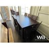 Image 3 : (UNUSED) SOLID WOOD DINING TABLE W / 8 CHAIRS