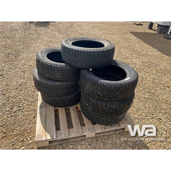(7) CHAMPIRO ICE 215/60R16 STUDDED TIRES