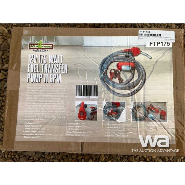 (UNUSED) 12V 175W FUEL TRANSFER PUMP