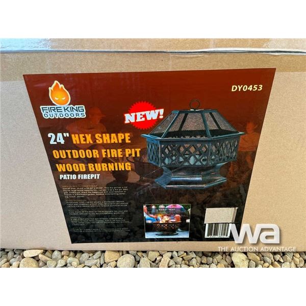 (UNUSED) 24 IN. HEX SHAPE FIREPIT