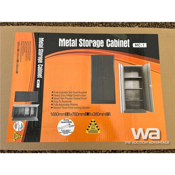 (UNUSED) METAL STORAGE CABINET