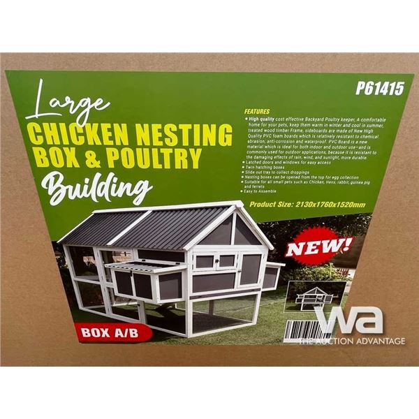 (UNUSED) CHICKEN NESTING BOX & POULTRY