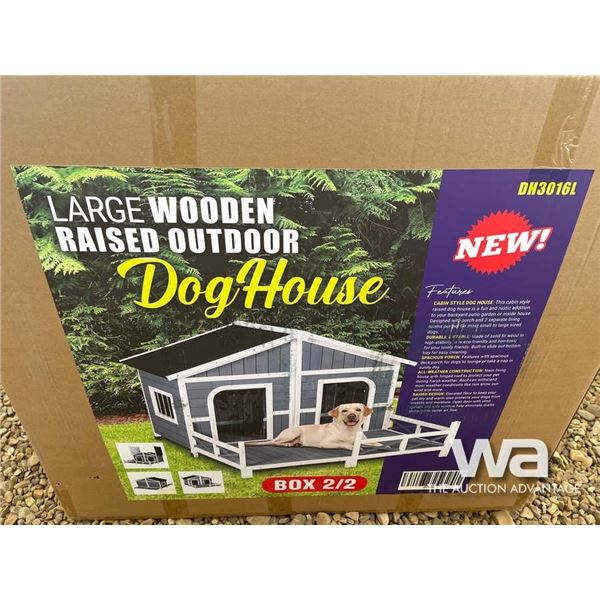(UNUSED) WOODEN OUTDOOR DOGHOUSE