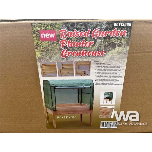 (UNUSED) 48"X34"X30" GARDEN PLANTER GREENHOUSE