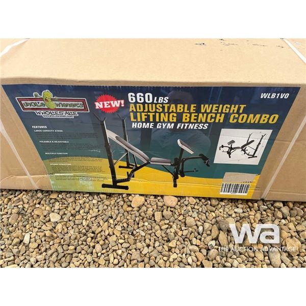 (UNUSED) ADJUSTABLE WEIGHT LIFTING BENCH COMBO