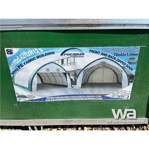 (UNUSED) PREMIUM 20 X 42 X 12 FT. STORAGE BUILDING