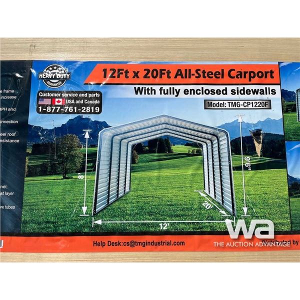 (UNUSED) 12 X 20 FT. ALL-STEEL CARPORT