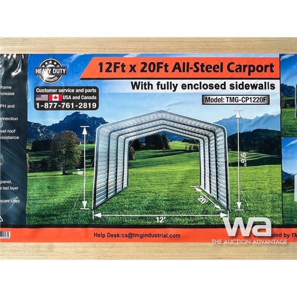 (UNUSED) 12 X 20 FT. ALL-STEEL CARPORT