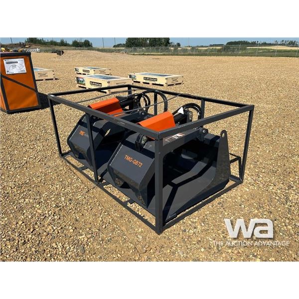 (UNUSED) 72" SKID STEER GRAPPLE BUCKET