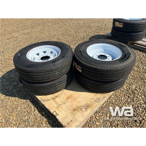 (UNUSED) (4) GRIZZLY ST235/80R16 TIRES & RIMS