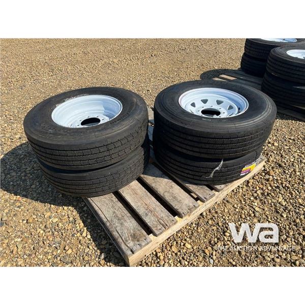 (UNUSED) (4) GRIZZLY ST235/80R16 TIRES & RIMS