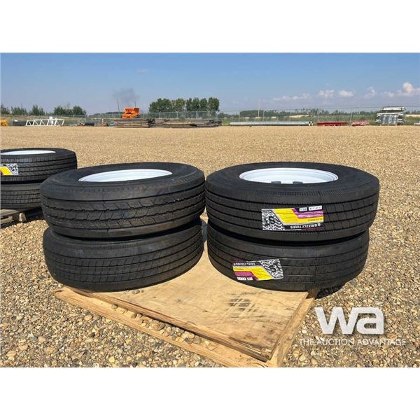 (UNUSED) (4) GRIZZLY ST235/80R16 TIRES & RIMS