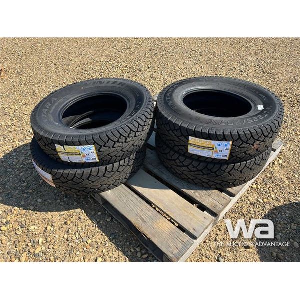 (UNUSED) (4) CENTARA WINTER RX858 225/75R16 TIRES