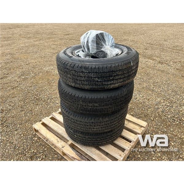 (4) FIRESTONE TRANSFORCE LT245/75R17 TIRES & RIMS