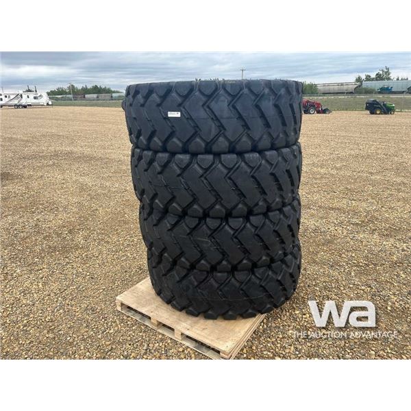 (UNUSED) (4) GRIZZLY E-3/L-3 17.5-25 LOADER TIRES