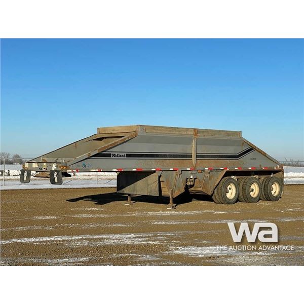 2002 MIDLAND 38 FT. TRIDEM BOTTOM DUMP TRAILER