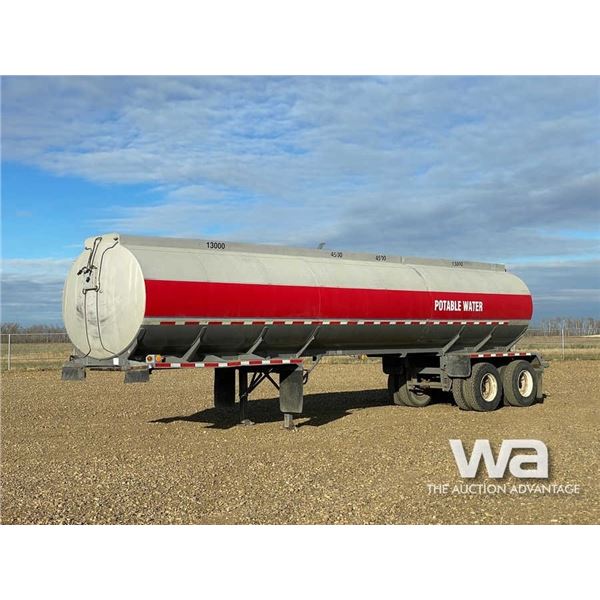 1975 FRUEHAUF 8000 GAL T/A WATER TANKER TRAILER