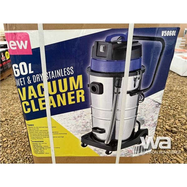(UNUSED) 60 LITRE WET & DRY VACUUM CLEANER