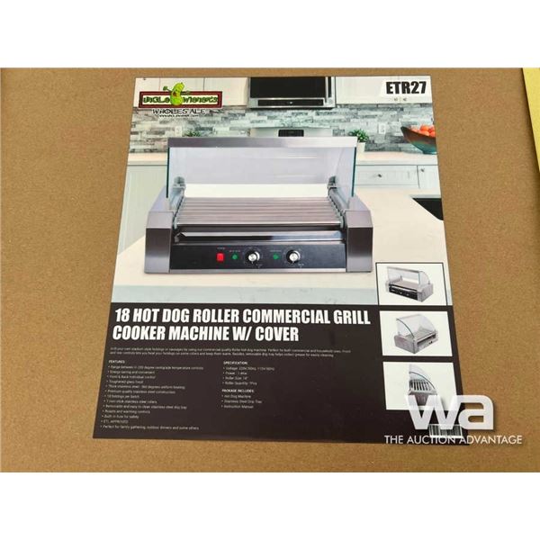 (UNUSED) 18 HOT DOG ROLLER COOKER