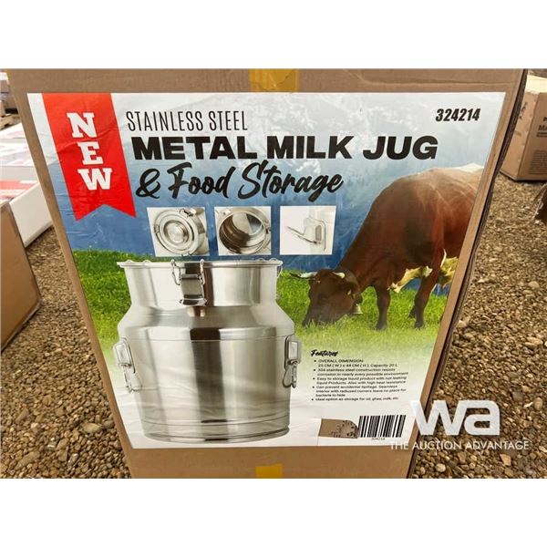 (UNUSED) STAINLESS STEEL MILK JUG