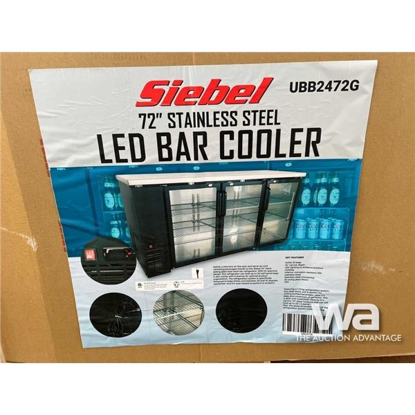 (UNUSED) SIEBEL 72" STAINLESS STEEL BAR COOLER