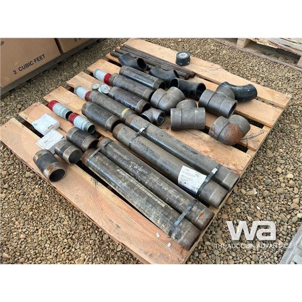 QUANTITY OF 2" - 4" PIPE, BEVELED ELBOWS, VALVES