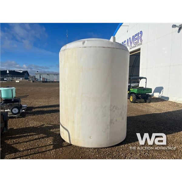 APPROX. 1600 GALLON POLY TANK