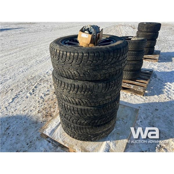 (4) HANKOOK P275/55R20 WINTER TIRES & RIMS