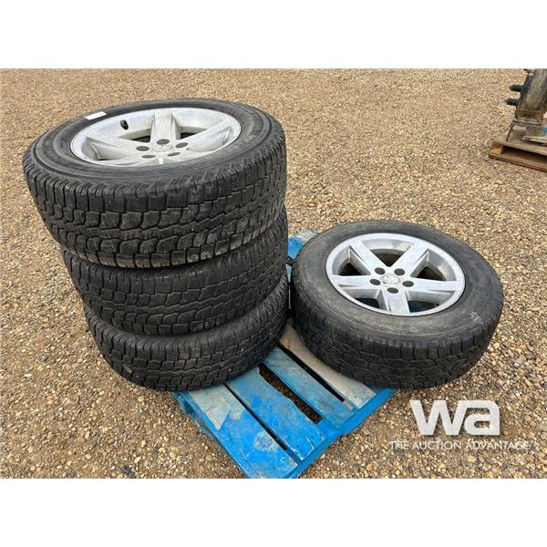 (4) WINTERCAT RADIAL SST LT275/65R20 TIRES & RIMS