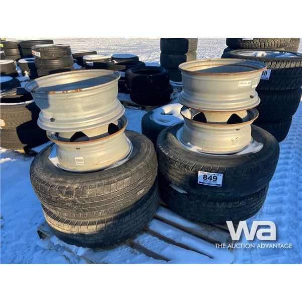 (4) 17" TIRES & RIMS & (4) RIMS