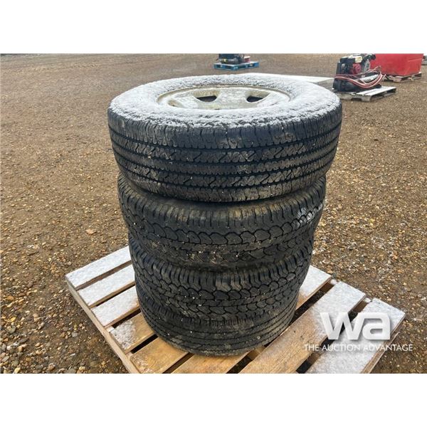 (4) LT245/75R16 TIRES & RIMS