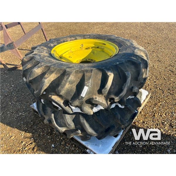 (2) GOODYEAR 14.9-24 TIRES & RIMS