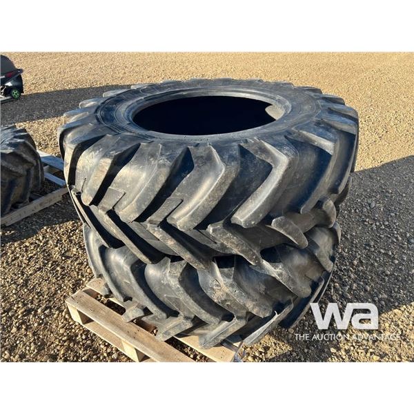 (2) MICHELIN AGRI RIB RADIAL 16.9R28 TIRES