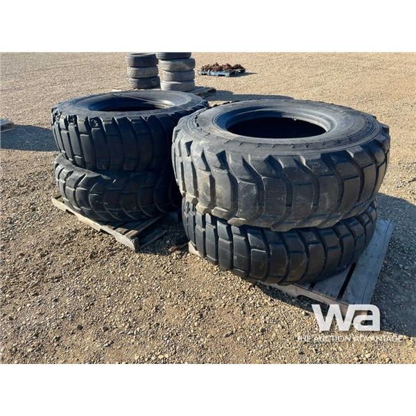 (4) 17.5X25 TIRES