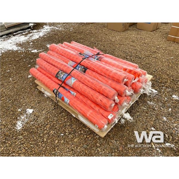 QTY OF ORANGE 4 FT. X 50 FT. SNOW FENCE